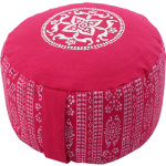 Block printed Zafu Cushion