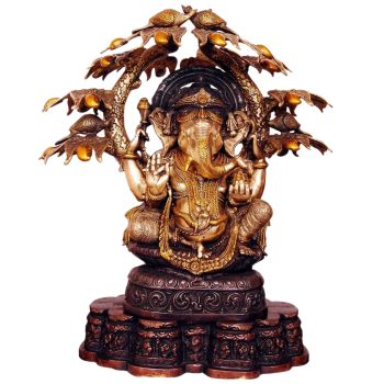 Antique Large Size Ganesha Under Tree