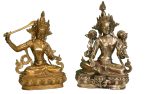 BRASS MUNJESWARI AND TARA